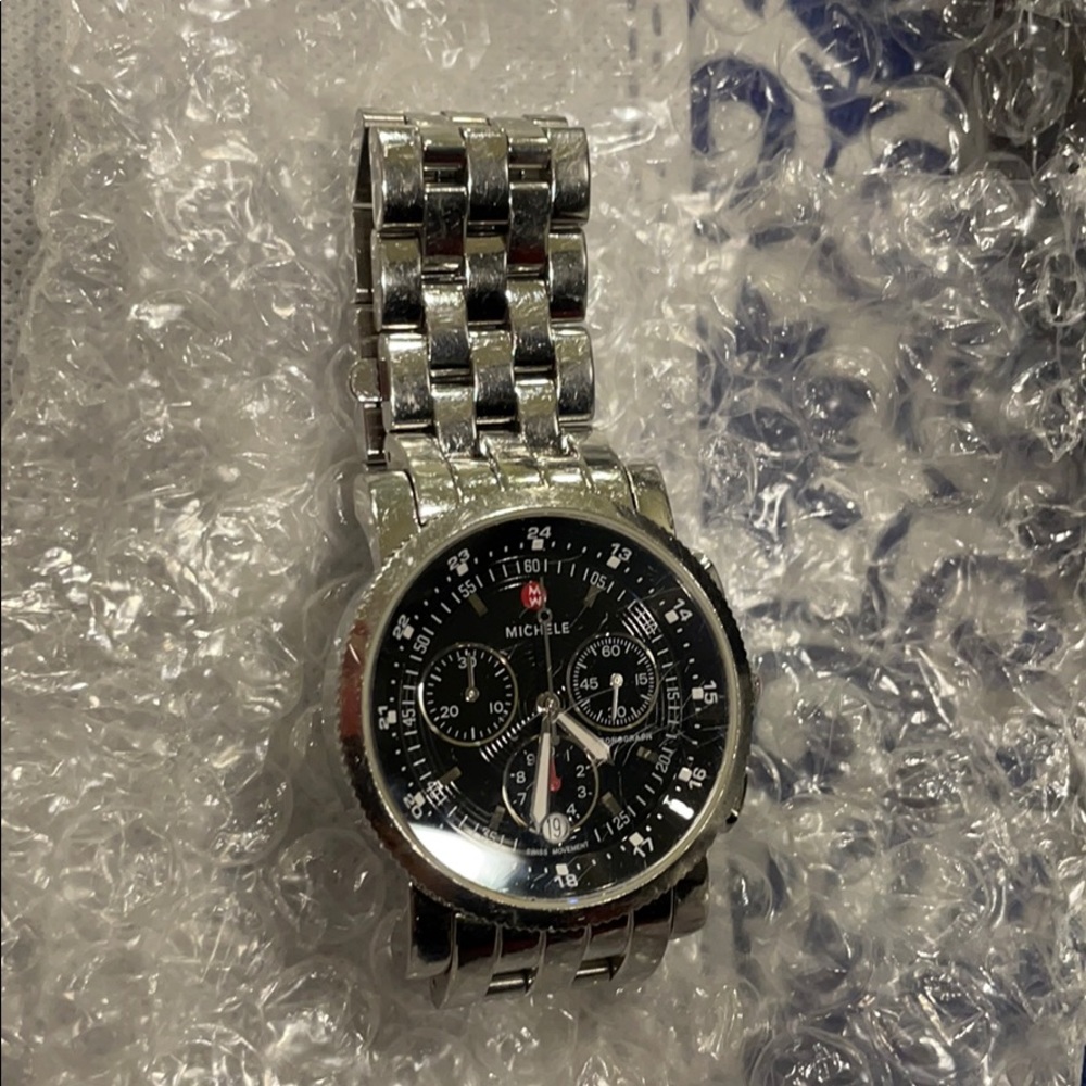 Michele Sport Collection Sail Black Dial Watch